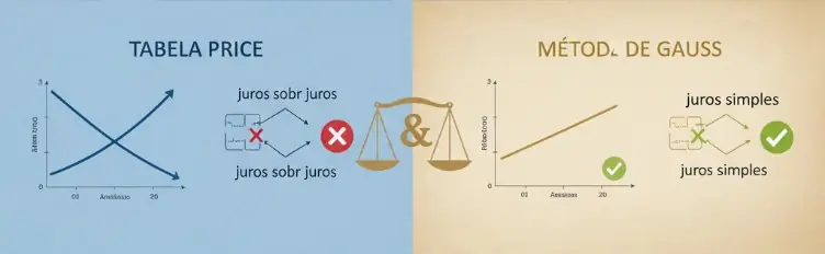 Gráfico estatístico de vitórias judiciais em revisões contratuais de juros e Tabela Price